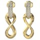 бижутерия,guess,amore,infinity,earrings,golden,(gold)