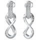 бижутерия,guess,amore,infinity,earrings,silver,(silver)