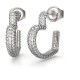 бижутерия,guess,beloved,pave,heart,earrings,silver,(silver)