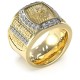 бижутерия,guess,lion,king,crystal,ring,golden,(gold,white)