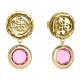 бижутерия,guess,petra,earrings,golden,(gold,pink)
