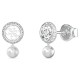 бижутерия,guess,tiny,pearly,jube05517,earrings,silver,(silver)