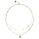 бижутерия,guess,unique,solitaire,necklace,golden,(gold)