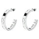 бижутерия,karl,lagerfeld,klayc36,earrings,silver,(silver,white,black)