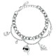 бижутерия,karl,lagerfeld,klayd12,bracelet,silver,(silver,white)