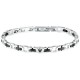 бижутерия,maserati,iconic,bracelet,silver,(silver,black)