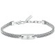бижутерия,maserati,iconic,brushed,trident,bracelet,silver,(silver)