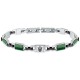бижутерия,maserati,jm425atz68,bracelet,silver,(gunmetal,green)