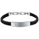 бижутерия,maserati,jm525ave34,bracelet,silver,(silver,black)