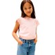 тениска,мъжки,тениски,дамски,тениски,tommy,hilfiger,essential,ruffle,short,sleeve,t,shirt,pink,(coral,ice)