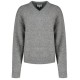 блуза,мъжки,пуловери,дамски,пуловери,balmohk,30000973,v,neck,sweater,grey,(grey,melange)