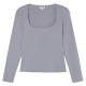 фланелка,с,дълъг,ръкав,дамски,топове,balmohk,30001061,long,sleeve,top,grey,(slate,grey)