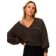 блуза,мъжки,пуловери,дамски,пуловери,vero,moda,boom,v,neck,sweater,brown,(chocolate,torte,detail,melange)