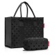 пазарска,чанта,всички,чанти,reisenthel,daily,shopper,bag,black,(glossy,dots,black)