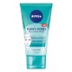 ексфолианти,nivea,pure,effect,pore,purifying,150,ml,cleanser,transparent,blue
