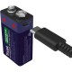 батерии,trust,6lr61,25745,rechargeable,battery,silver,(blue)