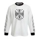 блуза,мъжки,пуловери,west,coast,choppers,worn,cross,sweatshirt,white,(white)