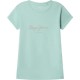 тениска,мъжки,тениски,дамски,тениски,pepe,jeans,hana,glitter,n,short,sleeve,t,shirt,green,(aqua,blue)
