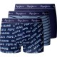 боксерки,мъжко,бельо,pepe,jeans,pmu100015,trunk,boxers,3,units,blue,(navy)