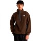блуза,мъжки,пуловери,the,north,face,fleeski,half,zip,sweatshirt,brown,(dark,chestnut)