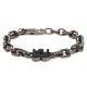 бижутерия,hugo,stackedchain,10267605,bracelet,silver,(dark,grey)