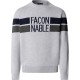 блуза,мъжки,пуловери,дамски,пуловери,façonnable,cot,crew,frt,stripes,sweater,grey,(light,grey,marl)