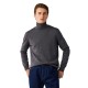 блуза,мъжки,пуловери,дамски,пуловери,façonnable,merino,high,neck,sweater,grey,(marl,grey)