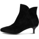дамски,боти,мъжки,боти,woden,saga,zip,s,heel,booties,black,(black)