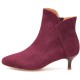 дамски,боти,мъжки,боти,woden,saga,zip,s,heel,booties,red,purple,(cherry)
