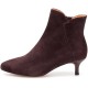 дамски,боти,мъжки,боти,woden,saga,zip,s,heel,booties,brown,(chocolate)