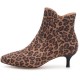 дамски,боти,мъжки,боти,woden,saga,zip,s,heel,booties,brown,(leopard)
