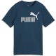 тениска,мъжки,тениски,дамски,тениски,puma,essential,2,color,nº1,logo,short,sleeve,t,shirt,blue,(midnight,petrol)