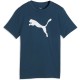 тениска,мъжки,тениски,дамски,тениски,puma,essential,cat,logo,short,sleeve,t,shirt,blue,(midnight,petrol)