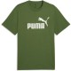 тениска,мъжки,тениски,дамски,тениски,puma,essential,nº1,logo,short,sleeve,t,shirt,green,(earthy,green)