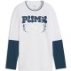 тениска,мъжки,тениски,дамски,тениски,puma,mid90s,relaxed,layered,long,sleeve,t,shirt,white,(white,glow,heather)