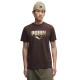 тениска,мъжки,тениски,дамски,тениски,puma,sport,graphic,metallic,short,sleeve,t,shirt,brown,(chocolate,fondue)