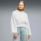 суичър,дамски,блузи,puma,essential,cropped,balloon,sleeve,hoodie,white,(white,glow,heather)