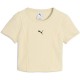 бебешка,тениска,мъжки,тениски,дамски,тениски,puma,essential,ribbed,baby,short,sleeve,t,shirt,beige,(buttercream)