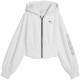 блуза,дамски,блузи,puma,street,glam,bedazzled,balloon,sleeve,full,zip,sweatshirt,white,(white,glow,heather)
