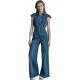 гащеризон,дамски,гащеризони,dkny,dw2300008,wide,leg,short,sleeve,jumpsuit,blue,(albany)