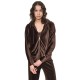блуза,дамски,блузи,dkny,dw4000352,full,zip,sweatshirt,brown,(espresso,brown)