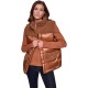 елек,дамски,жилетки,dkny,dw4000366,vest,brown,(metalllic,burnt,sugar,brown)