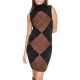 рокля,дамски,поли,и,рокли,dkny,fuzzy,argyle,sleeveless,short,dress,brown,black,(black,chestnut,black)