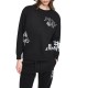 блуза,дамски,блузи,dkny,graffiti,sweatshirt,black,(black,black)
