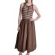 рокля,дамски,поли,и,рокли,dkny,henley,sleeveless,short,dress,brown,(bleecker,stripped,chesnut)