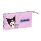 ученически,принадлежности,safta,triple,kuromi,pencil,case,pink,(multicolor)