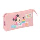 ученически,принадлежности,safta,triple,minnie,mouse,baby,pencil,case,pink,(multicolor)