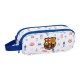 ученически,принадлежности,safta,fc,barcelona,preschool,double,pencil,case,white,(multicolor)