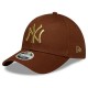 шапка,всички,шапки,new,era,metallic,logo,9forty,new,york,yankees,cap,brown,(med,brown)