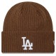 шапка,всички,шапки,new,era,wide,cuff,los,angeles,dodgers,beanie,brown,(med,brown)